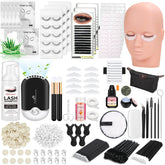 Kit Qinzave avec tête mannequin pour entraînement réaliste des cils.