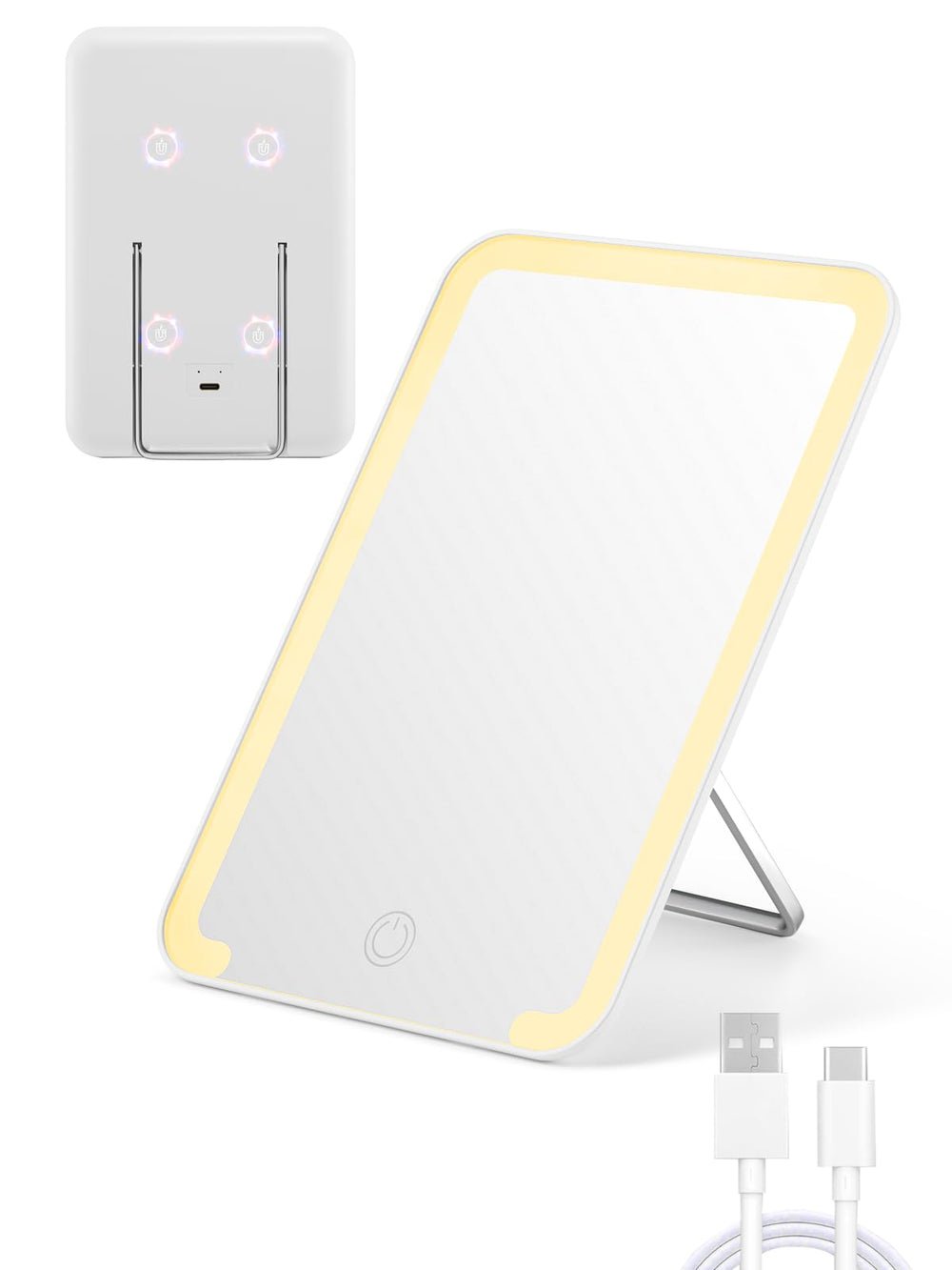 Miroir Qislee locker magnétique fixé sur casier pour retouches rapides.