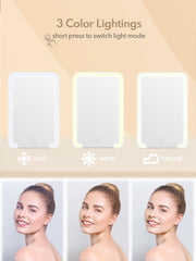 Miroir Qislee 8x5 pouces, taille idéale pour voyage.