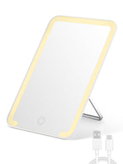 Miroir Qislee de voyage avec lumières et 3 modes pour un maquillage précis.