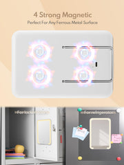 Réglage tactile de luminosité sur le miroir Qislee.