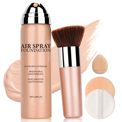 QIUFSSE airbrush foundation bottle with pump delivering seamless coverage.