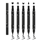 Qiufsse stylo delineant yeux tampon double tête pour des traits nets et précis.