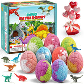 Bombe de bain Qivatex avec œuf surprise et dino inclus, jeu et imagination.