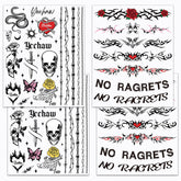 Tatouage Qpout fil de fer barbelé sur le cou pour un look audacieux et éphémère.