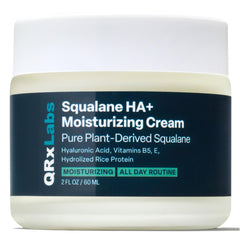 QRxLabs bouteille de crème visage squalane, hydratation durable pour la peau