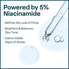 QRxLabs minimise les pores visibles grâce à la synergie niacinamide et rétinol.
