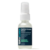 QRxLabs Sérum peptide complex, flacon translucide, hydratation durable.