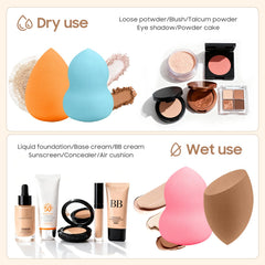 QSdywlyd éponge maquillage forme poire pour grandes surfaces