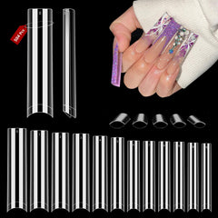 Tips Quaferen ongles plat sans courbe, ajustement sûr et longue tenue.