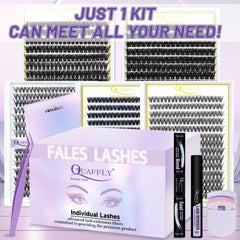 Colle et sceau QUAFFLY pour une tenue fiable des cils