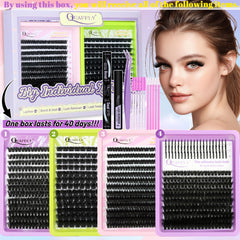 QUAFFLY démaquillant-cils doux pour retirer les extensions sans irritations.