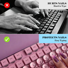 Stickers Quafochi clavier transparents application rapide sans residu