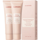 QUARXERY Gel Purifiant Exfoliant Visage, texture légère qui nettoie en douceur, pour tous types de peau.