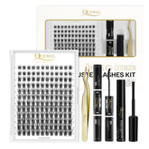 QUEWEL kit extension cils bricolage 144 pièces pour créer des styles variés à domicile