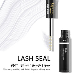 Avant/après avec QUEWEL Lash Clusters Bond & Seal pour un regard net
