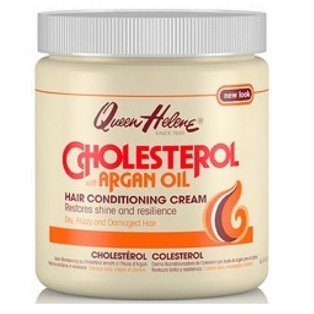 Crème Cholesterol Queen Helene à l’huile d’argan pour cheveux secs et frisés