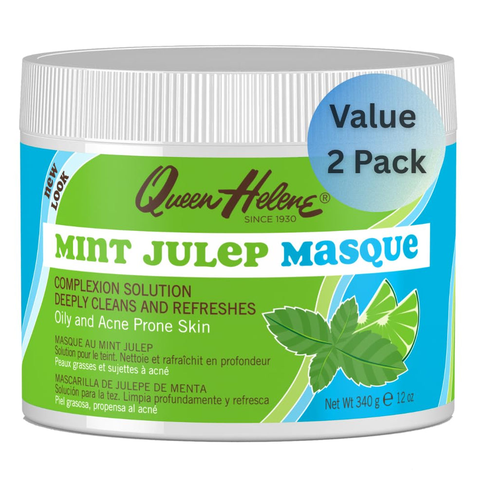 Pot de masque menthe Queen Helene pour une peau rafraîchie et purifiée.