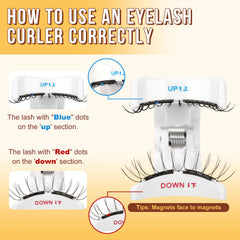 Les cils magnétiques QUEWEL présentent une apparence naturelle pour un look discret.