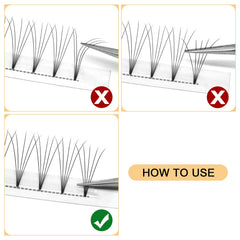QUEWEL éventails préfabriqués, base adhérente pour fixation fiable