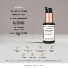 Application visage et cou, massage doux avant la crème hydratante.