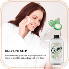Quinn's hamamélis concombre menthe, parfum frais qui tonifie la peau.