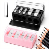 Qulkws taille-crayon pointe longue 5 trous, précision durable pour vos crayons.