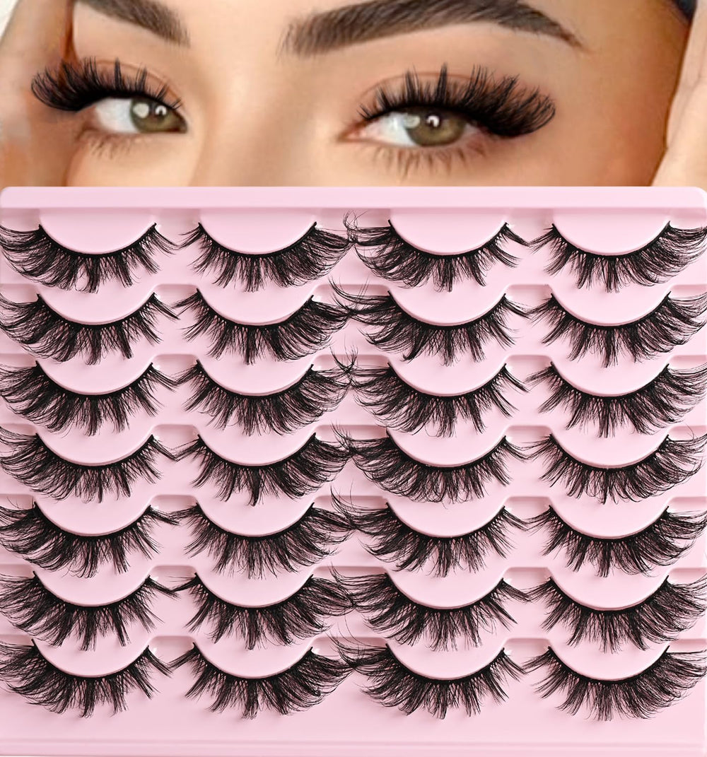 Cils QUNETY avec effet œil-chat et courbe-D pour un regard accentué.