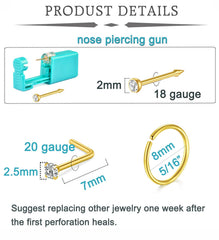 Aiguilles et studs QWALIT 18ga 7mm, précision fiable.
