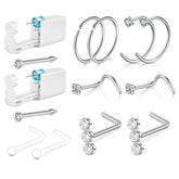 QWALIT kit-piercing-nez-2-pack: ensemble pratique pour piercing à domicile en toute sécurité.