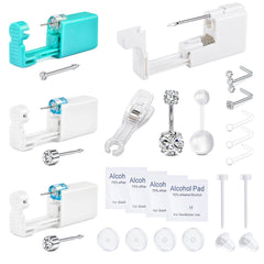 QWALIT kit piercing oreille : outil fiable pour piercings à domicile et bijoux inclus