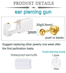QWALIT pistolet piercing oreille or: insertion rapide et précise