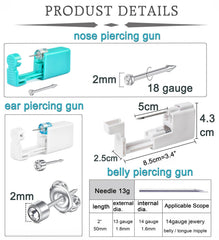 Pistolet piercing oreille QWALIT : précision et praticité pour piercings à domicile