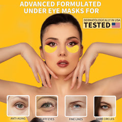 Effet lissant autour des yeux avec Qyiywim Or 24K.