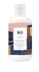 R+Co Dallas Biotine Épaississant – bouteille élégante offrant volume durable et brillance naturelle