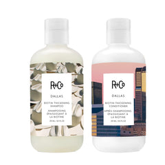 R+Co Dallas Shampoing en bouteille, volume et vitalité.