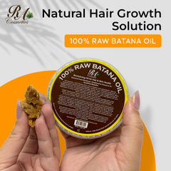 RA COSMETICS huile de Batana — massage cuir chevelu, calme et hydratation