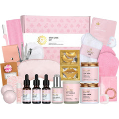 RA ROSA ACCA set soin visage rose—sérum et soin hydratant pour une peau souple