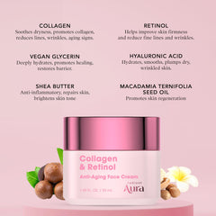 Radiant Aura, beurre de karité et macadamia, nourrissent et protègent la barrière cutanée.