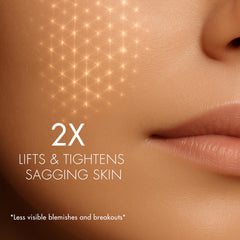 Application du sérum Radiant Beauty 24K Or Retinol sur la peau, douceur immédiate.