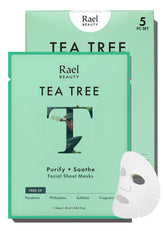 Rael masque arbre à thé en bambou – emballage élégant et purifiant.