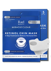 Rael masque menton retinol, visiblement atténue les imperfections ciblées du menton