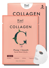 Rael masque visage collagène – feuille bambou, hydratation profonde et douceur