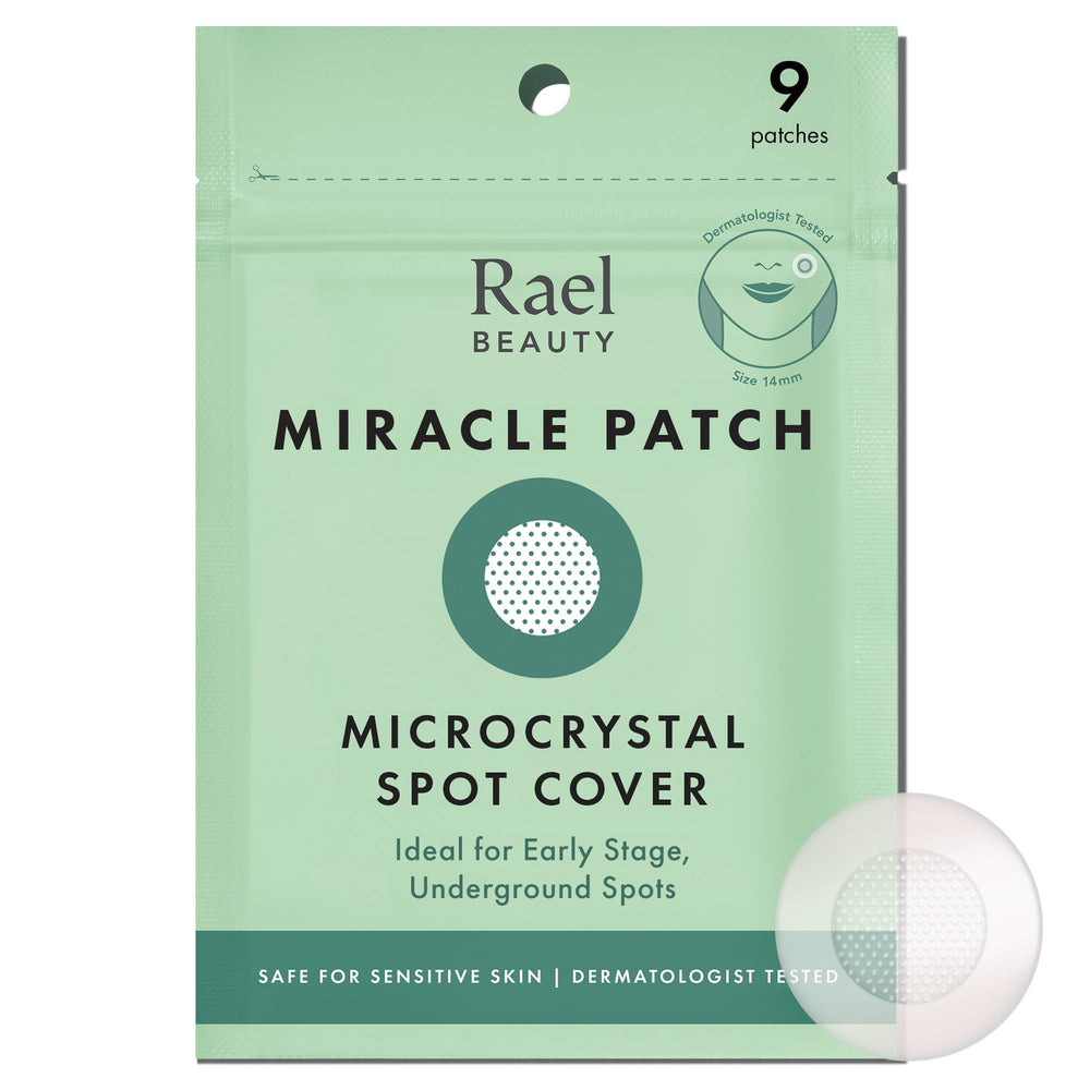 Pansement hydrocolloïde Rael pour imperfections précoces, discret et apaisant.