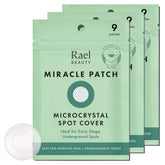 Rael pansements-anti-imperfections-boite: emballage clair facilitant le soin ciblé des boutons naissants.