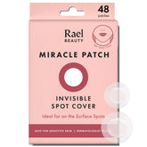 Rael pimple patches close-up showing invisible coverage and gentle protection.