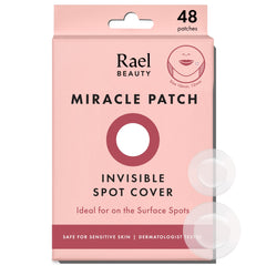 Rael pimple patches close-up showing invisible coverage and gentle protection.