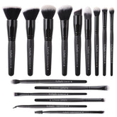 Raffaello ensemble pinceaux maquillage 15 pièces pour un fini homogène du teint