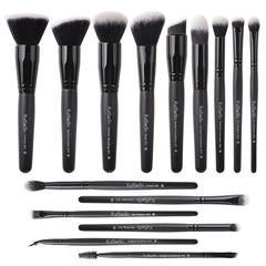 Raffaello ensemble pinceaux maquillage 15 pièces pour un fini homogène du teint