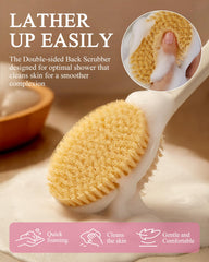Rafow brosse douche brins nylon denses moussent mieux
